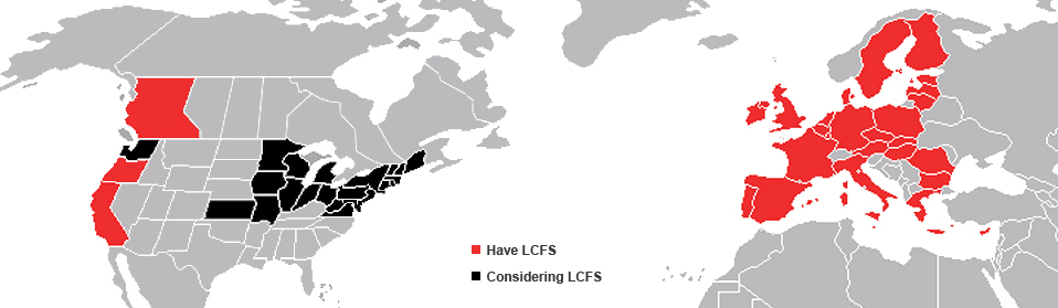 Map - Have vs. Considering LCFS
